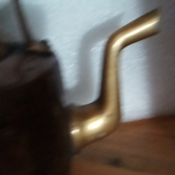 Rare old English Copper And Brass tea kettle teapot with lid . - Picture 2 of 6